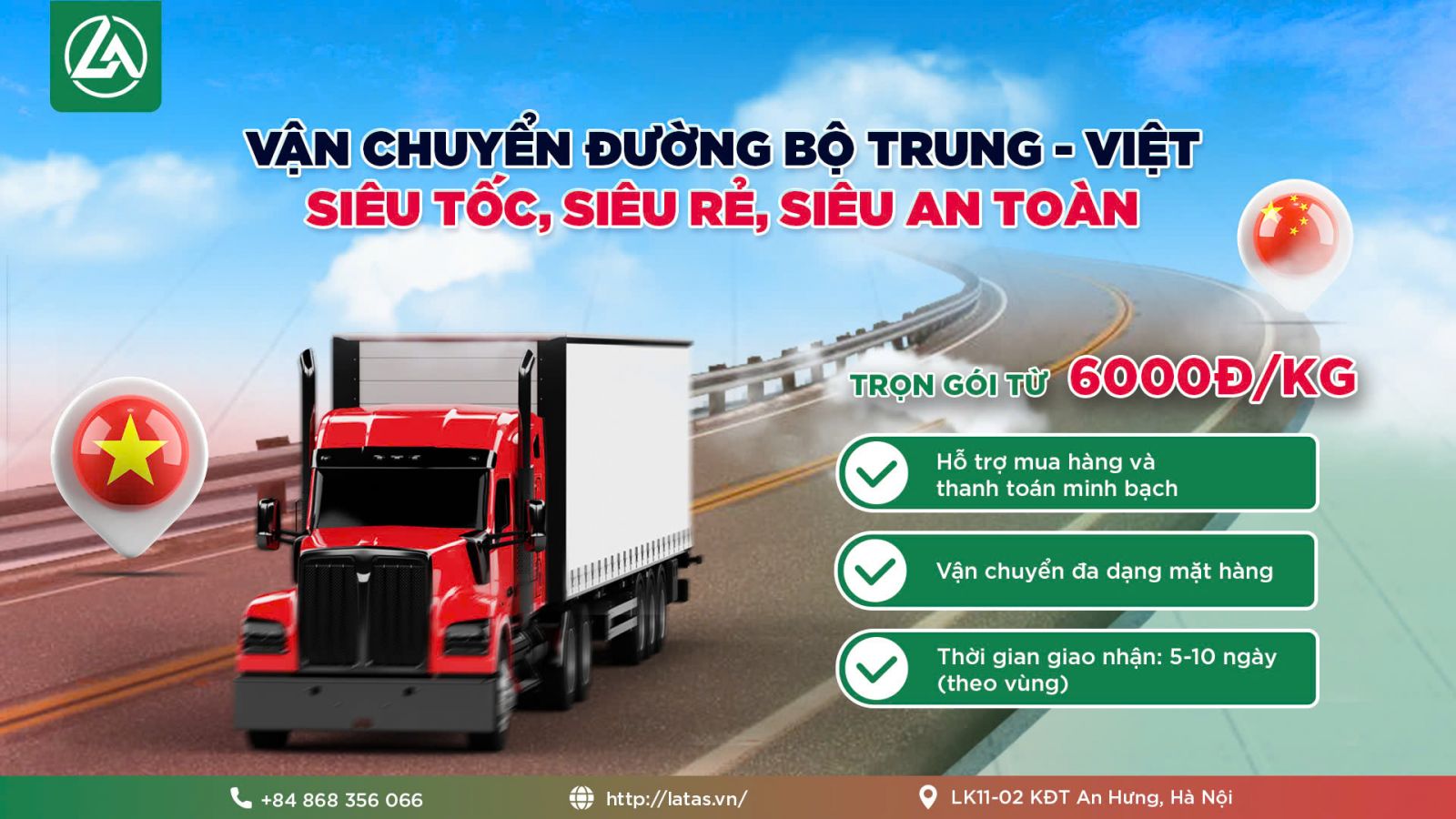 latas vận chuyển trung việt